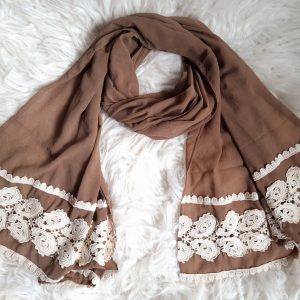 LIGHTBROWN LUXURY LACE HIJAB