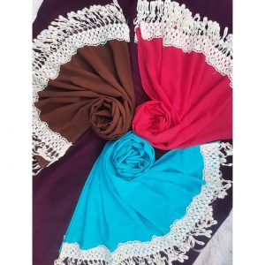 Drop embroidery Lace Chiffon Hijab