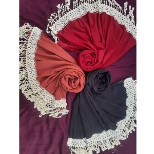 Drop embroidery Lace Chiffon Hijab