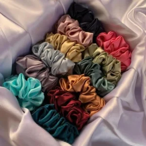 Pastel shades of Satin XXL Scruchies (SET of 15 )