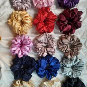 Pastel shades of Satin XXL Scruchies (SET of 15 )