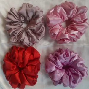 Pastel shades of Satin XXL Scruchies (SET of 4 )