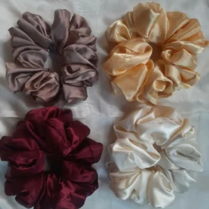 Golden shades of Satin XXL Scruchies (SET of 4 )