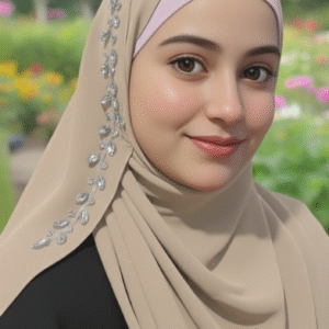 Luxury Bridal hijab