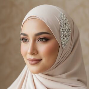 Luxury Bridal hijab