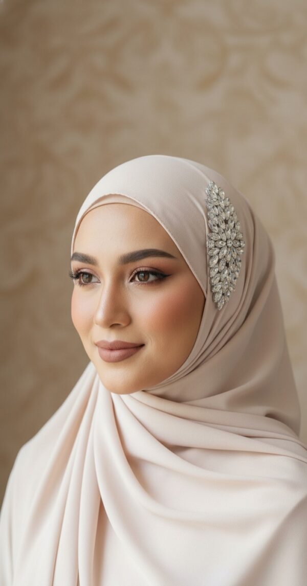 Luxury Bridal hijab