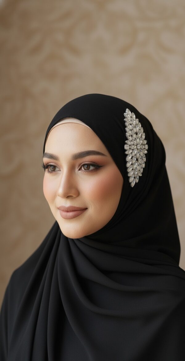 Luxury Bridal hijab