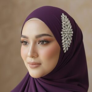 Luxury Bridal hijab