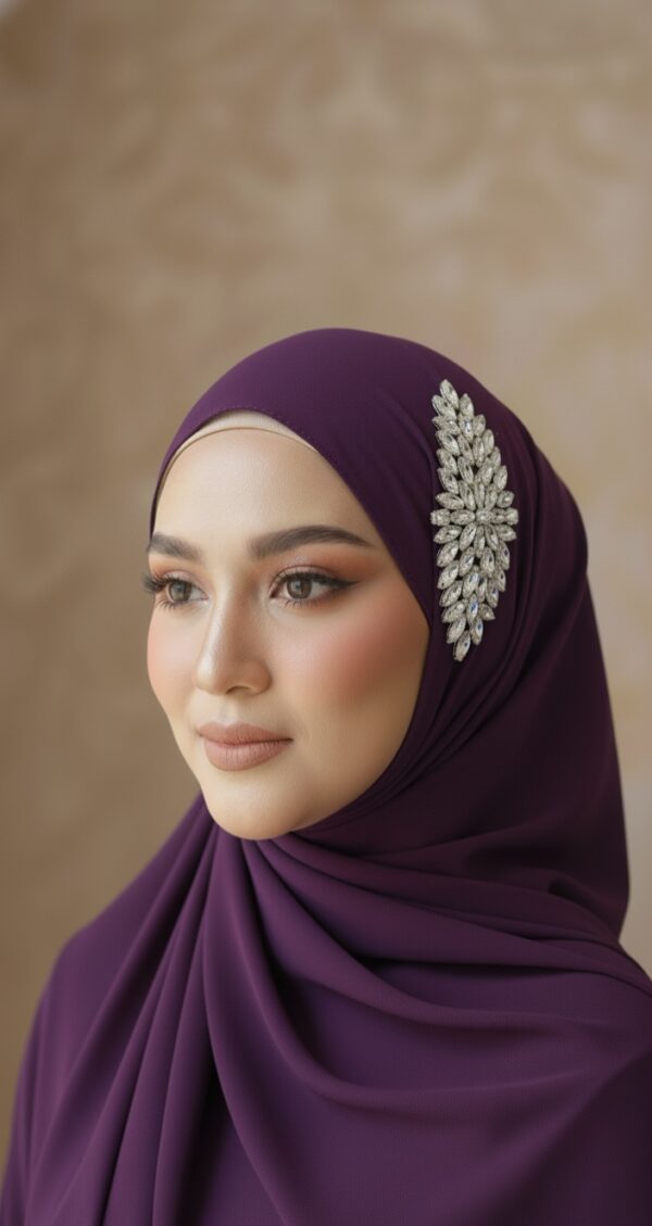 Luxury Bridal hijab