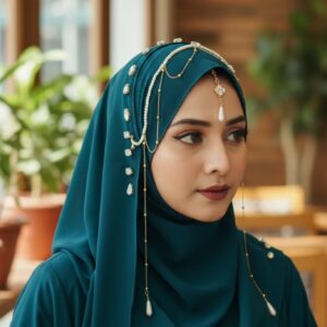 Luxury Bridal hijab