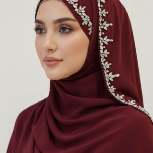 Luxury Bridal hijab