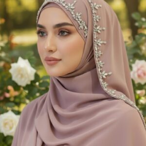 Luxury Bridal hijab