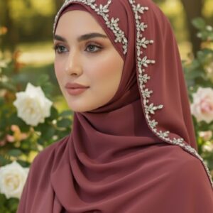 Luxury Bridal hijab