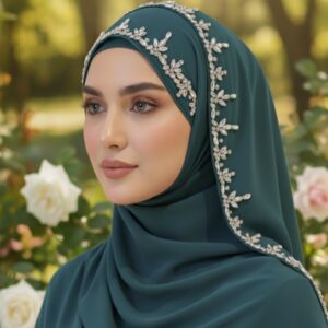 Luxury Bridal hijab