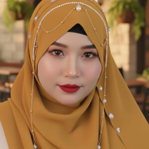 Luxury Bridal hijab