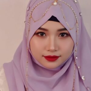 Luxury Bridal hijab
