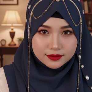 Luxury Bridal hijab