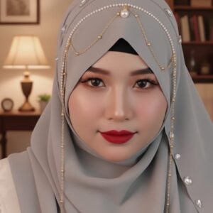 Luxury Bridal hijab