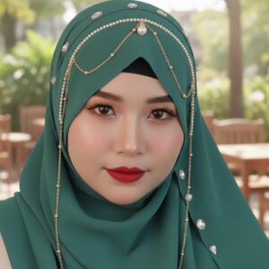 Luxury Bridal hijab