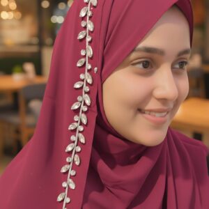 Luxury Bridal hijab