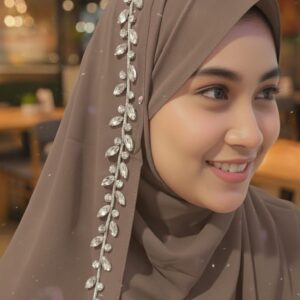Luxury Bridal hijab