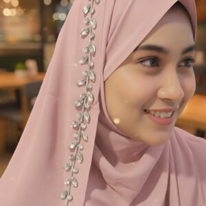 Luxury Bridal hijab