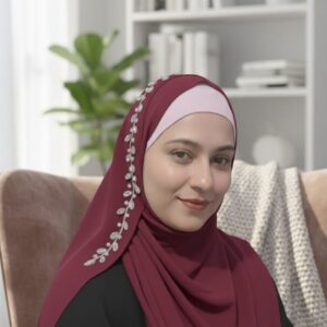 Luxury Bridal hijab