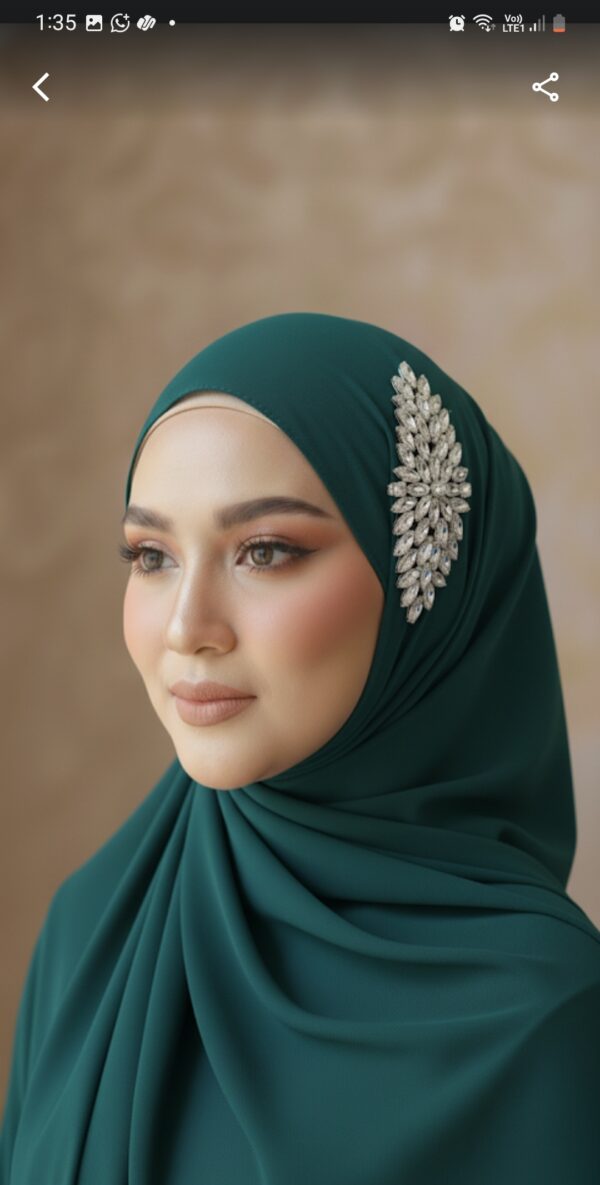 Luxury Bridal hijab